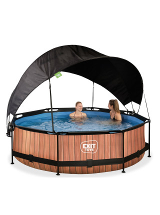 Каркасный бассейн с тентом EXIT "Дерево" (300 х 76 см)